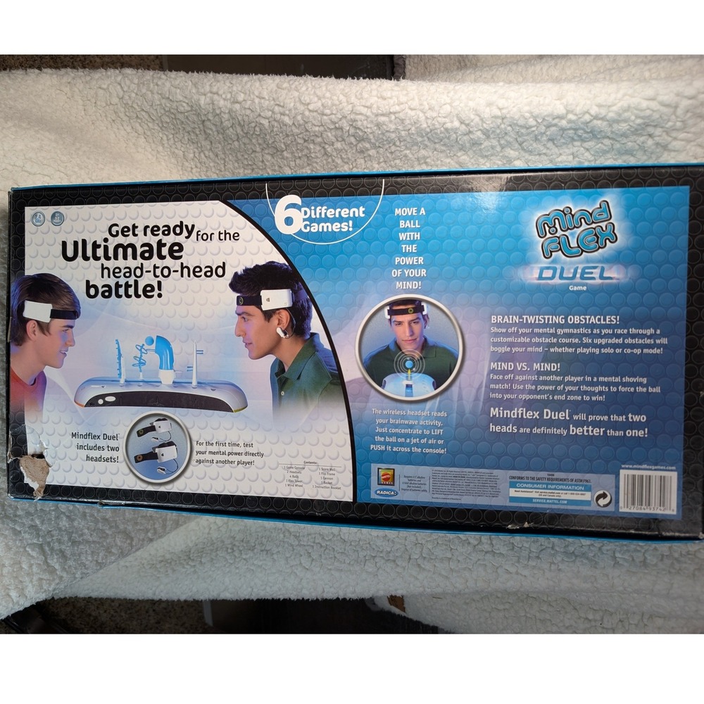 Mattel Mindflex Duel Game Electronic Brainwave Concentration Game (Incomplete) - Picture 3 of 7